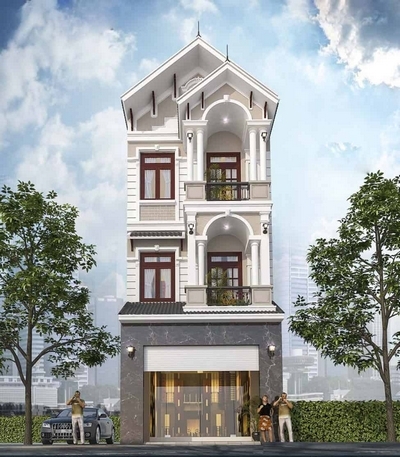 5 mẫu nhà phố 3 tầng tân cổ điển vượng phong thủy