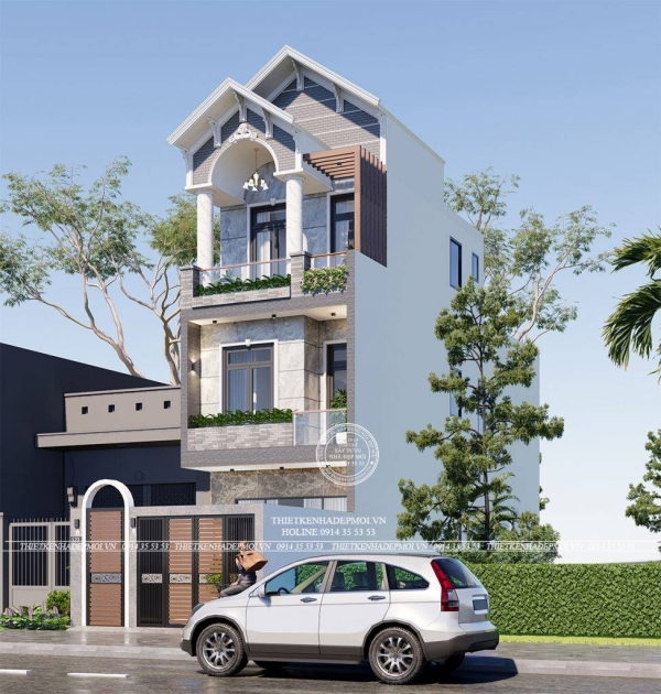 100+ mẫu nhà phố 3 tầng mái thái đẹp thiết kế bởi kts giỏi