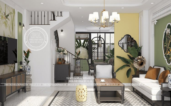 Mẫu nội thất phong cách indochine - chị nhung (đồng nai)