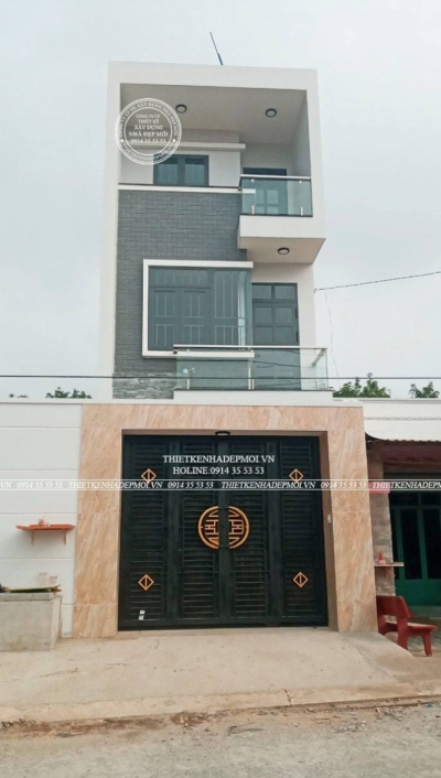 Bàn giao nhà phố 3 tầng hiện đại diện tích nhỏ