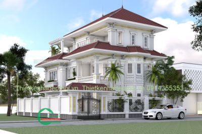 Biệt thự hiện đại 3 tầng 