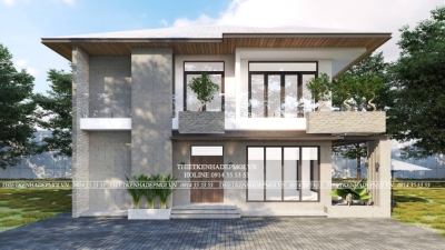 Biệt thự sân vườn 1 trệt 1 lầu nhà chị levy tại bình phước