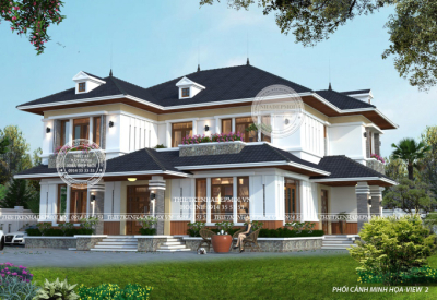 Biệt thự sân vườn 2 tầng nhà anh khoa ở bình chánh