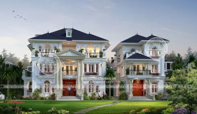 Biệt thự tân cổ điển đẹp 3 tầng kiêu sa sang trọng