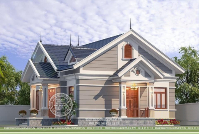 Biệt thự vườn mái thái 1 tầng đẹp nhất