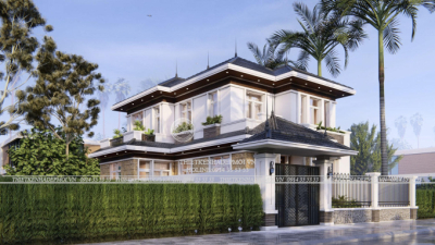 “choáng ngợp” với mẫu thiết kế biệt thự hiện đại 2 tầng độc đáo ở vũng tàu