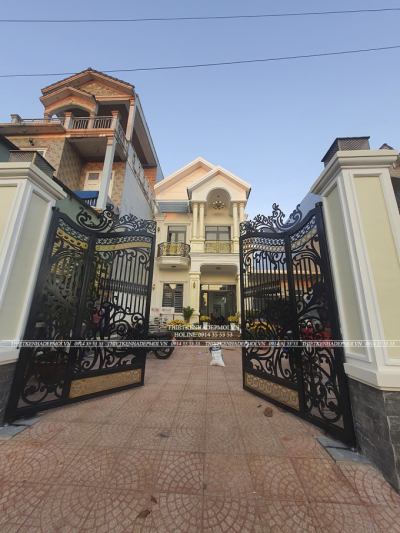 Hình ảnh thi công hoàn thiện nhà anh thoại - bình phước