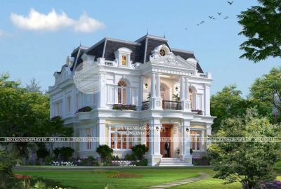 Khám phá mẫu biệt thự đẹp 2 tầng cổ điển