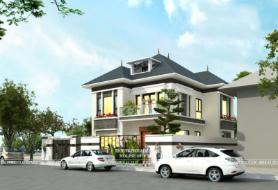 Không thể rời mắt với mẫu biệt thự mini 2 tầng tinh tế
