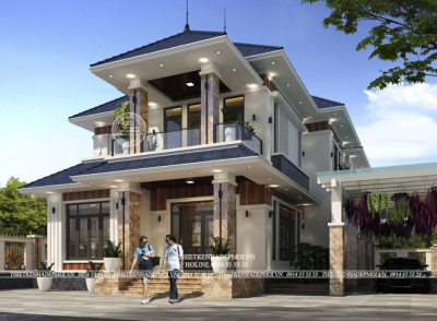 Mẫu biệt thự 2 tầng hiện đại của anh đức tại cần giờ