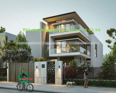 Mẫu biệt thự hiện đại đẹp nhà anh dũng