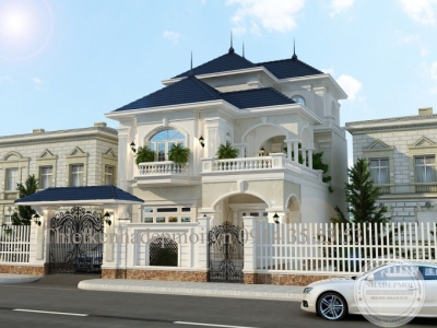 Mẫu biệt thự mini đẹp 3 tầng 