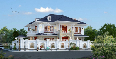 Mẫu biệt thự pháp 2 tầng – không gian sống lý tưởng và đẳng cấp