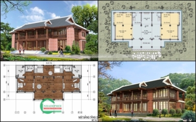 Mẫu nhà 1 trệt 1 lầu phong cách nhật bản truyền thống anh hợp - msnkn2020