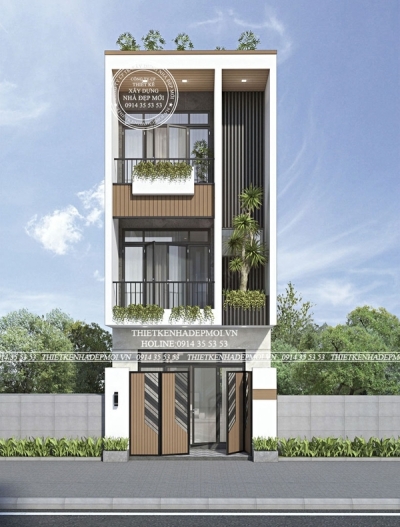 Mẫu nhà 1 trệt 2 lầu sân thượng  của gia đình cô vân quận 11, tp.hcm