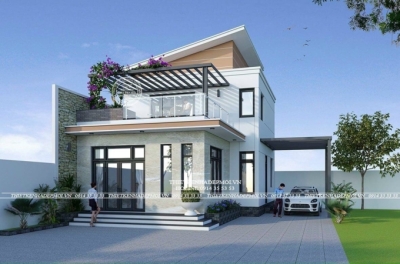 Mẫu nhà hiện đại 2 tầng tiện nghi tại bình phước