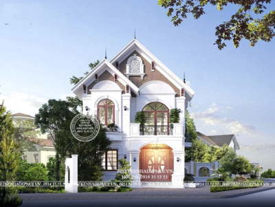 Mẫu nhà mái thái 2 tầng đẹp với mức kinh phí vừa phải