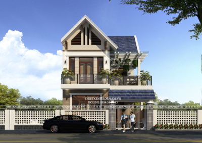 Mẫu nhà mái thái 2 tầng được yêu thích nhất hiện nay