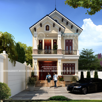 Mẫu nhà mái thái đẹp 2 tầng siêu tiện nghi