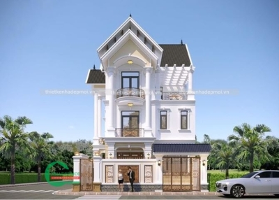 Mẫu nhà mái thái đẹp 3 tầng hiện đại và sang trọng