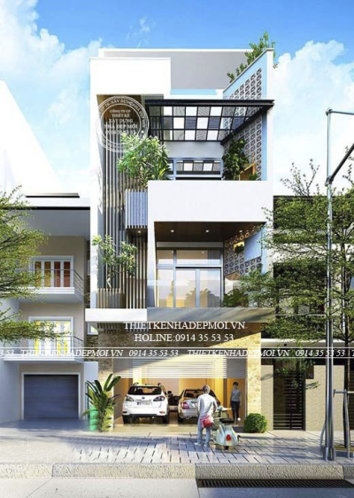 Mẫu nhà phố 1 trệt 2 lầu đẹp nhà anh khanh ở quận 2, tphcm