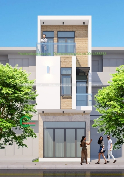 Mẫu nhà phố đẹp 3 tầng hiện đại