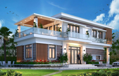 Mẫu nhà phố hiện đại 2 mặt tiền anh dũng tại bình phước