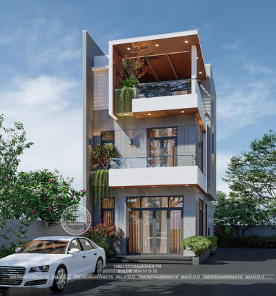Mẫu nhà phố hiện đại 3 tầng đẹp - anh xuân bình (bình dương)