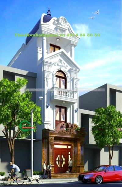 Mẫu nhà phố tân cổ điển đẹp