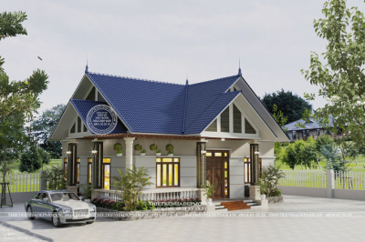 Mẫu nhà vườn đẹp thu hút với 3 phòng ngủ