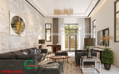 Mẫu nội thất nhà phố đẹp 100m2 anh thanh - msntnp2020