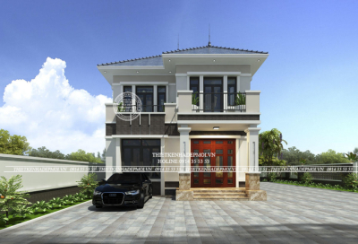 Mẫu thiết kế biệt thự mini 2 tầng tại bình phước