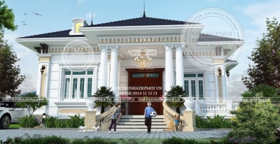 Mẫu thiết kế biệt thự trệt 1 tầng sân vườn đẹp hút mắt