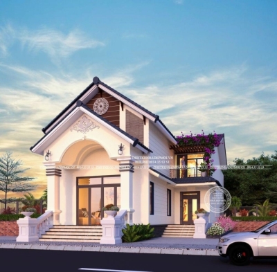 Mẫu thiết kế nhà gác lửng mái thái ấn tượng - anh phương (bình dương)