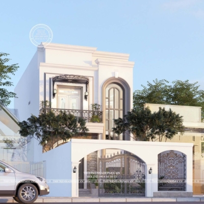 Mẫu thiết kế nhà hiện đại 2 tầng – nhà chị mỹ, bình dương