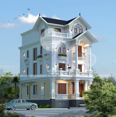 Nét đặc biệt trong mẫu thiết kế biệt thự mái thái đẹp, sang trọng
