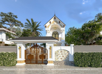 Nhà ở 1 trệt 1 lầu tân cổ điển mái thái - chị nhung (biên hòa)