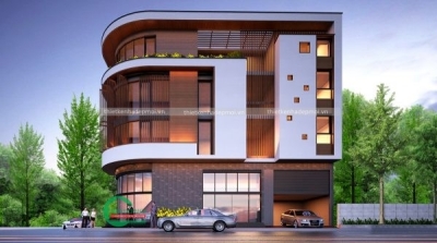 Thiết kế biệt thự 4 tầng 2 mặt tiền đẳng cấp