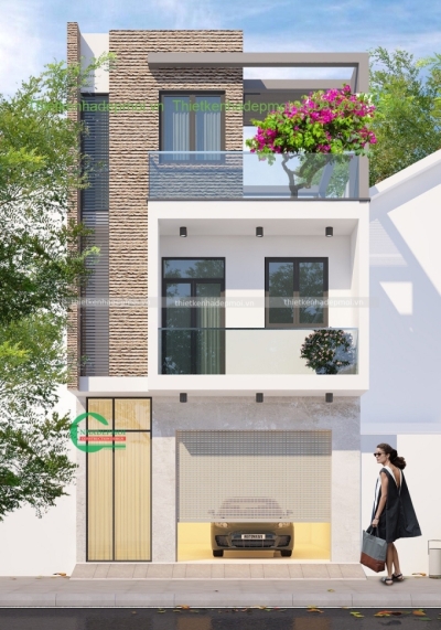 Thiết kế nhà phố 1 trệt 2 lầu dành cho các gia đình trẻ