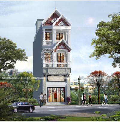 Thiết kế nhà phố tân cổ điển anh bảo vũng tàu